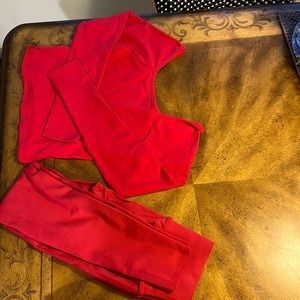 Fabletics Sculptknit. Top and leggings